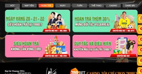 Tổng Hợp Các Chương Trình Khuyến Mãi 789BET Mới Nhất